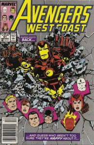 Avengers West Coast #51 (Newsstand) FN ; Marvel | John Byrne