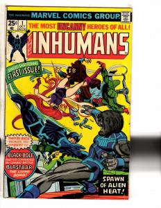 Inhumans # 1 FN Marvel Comic Book Black Bolt Medusa Lockjaw Avengers J274