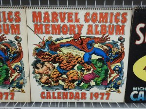 Lot of 8 Marvel Calendars!!!! 1975-1979 with duplicates!!!