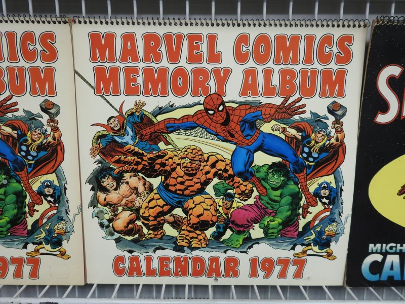 Lot of 8 Marvel Calendars!!!! 1975-1979 with duplicates!!!