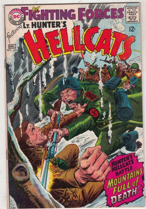 Our Fighting Forces #110 (Dec-67) FN/VF Mid-High-Grade Lt. Hunter, the Hellca...