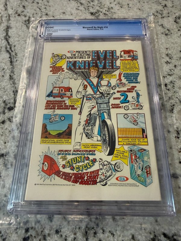 Werewolf By Night # 14 CGC Graded 9.2 Marvel Comic Book Mike Ploog Cover JH33
