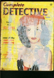 COMPLETE DETECTIVE CASES JAN 1952-FBI ROGUES GALLERY-SATANIC SURGEON FR/G