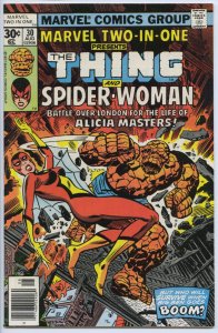 MARVEL TWO-IN-ONE #30 - 7.5, WP - Thing/Spider-Woman - 2nd Spider-Woman