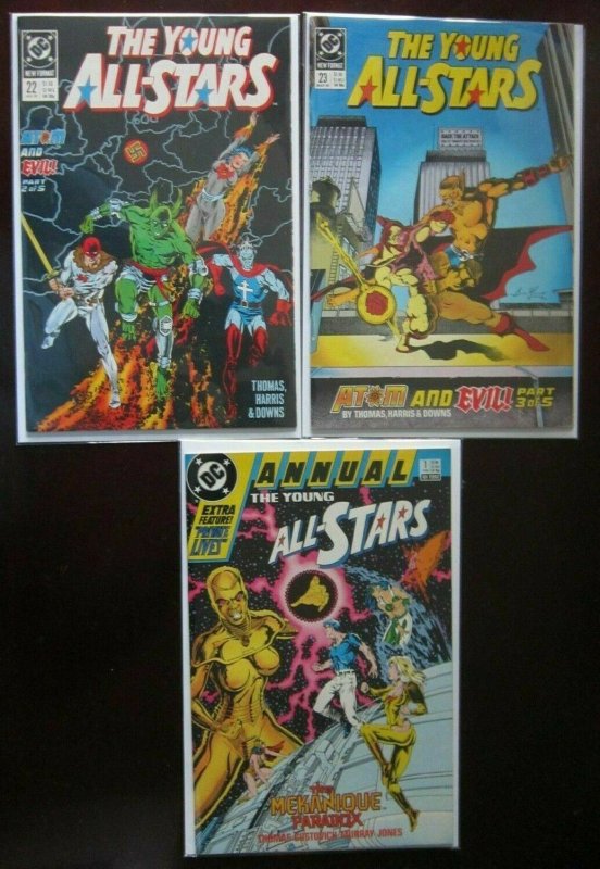 The Young All Stars LOT #1 - 20, 22, 23 + Annual(23 Diff) - 8.0 VF (1987 - 1989)