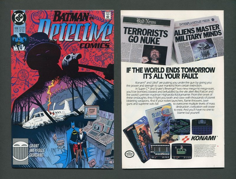 Detective Comics #618 #619 #620 #621 (SET) VFN - NM  1990 (C)