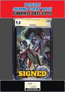 BATMAN #163 CGC SS PRIVATE SIGNING GABRIELE DELL'OTTO SIGNED PRESALE