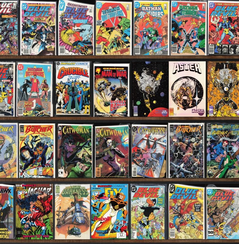 Huge Lot 140+ Comics with Blue Devil, Catwoman, The Fly, Iron Man & More!