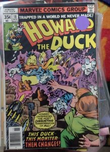 HOWARD THE DUCK # 18 1977 MARVEL STEVE GERBER DR BONG BRONZE AGE