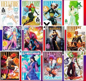 Marauders XMEN XForce EXCALIBUR Hellfire GALA Nakayama Variant LOT 12 BOOKS