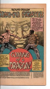 Richard Dragon, Kung-Fu Fighter #1 - 1st Bronze Tiger - KEY - 1975 - (-VF)