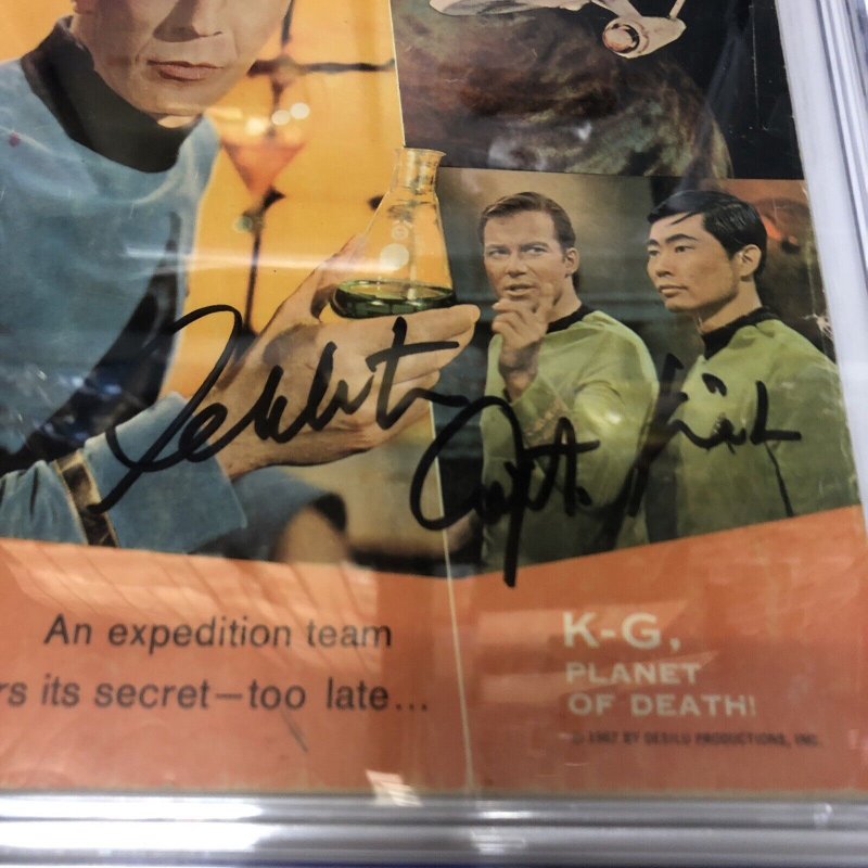 Star Trek (1967) # 1 (CGC 4.0 SS) Signed & Capt . Kirk Shatner • Incomplete