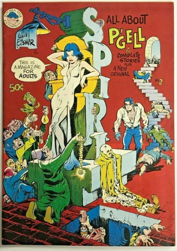 SPIRIT#2 VF 1973 WILL EISNER FIRST PRINT KITCHEN SINK BRONZE AGE COMICS