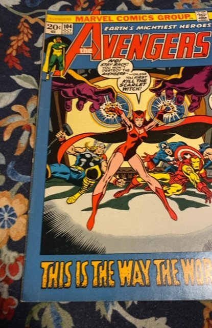 The Avengers #104 (1972)with a bang and a wimper