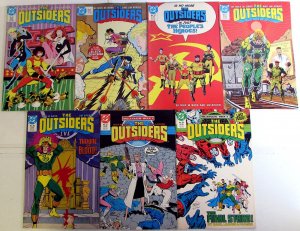 Outsiders Lot 7 #8, 9, 10, 11, 26, 27, 28 1986 DC Katana Black Lightning Comics