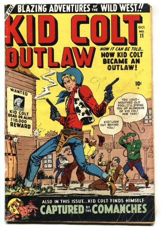 Kid Colt Outlaw #11 1950-Atlas-ORIGIN issue-Golden-Age Comic Book