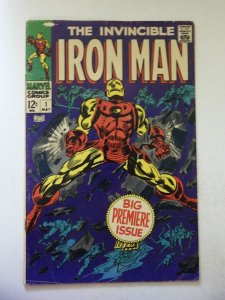Iron Man #1 VG Condition tape pull fc