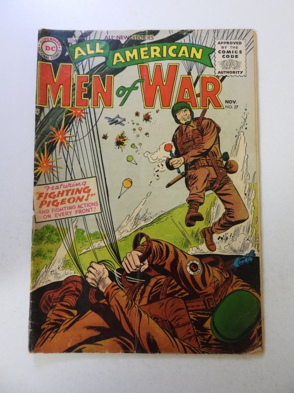 All-American Men of War #27 (1955) VG- condition subscription crease