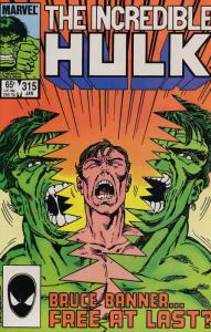 Incredible Hulk, The #315 VF/NM; Marvel | save on shipping - details inside