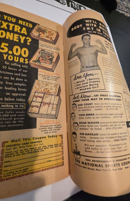 Mystery Tales #44 (1956)lost in the labyrinth foxxing/staining