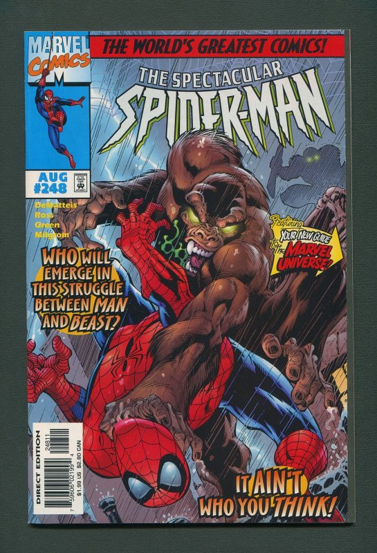 Peter Parker,Spectacular Spiderman #248 / 9.6 NM+ August 1997