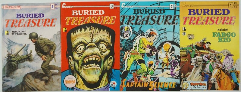 Buried Treasure vol. 2 #1-4 VF/NM complete series  frank frazetta - frankenstein