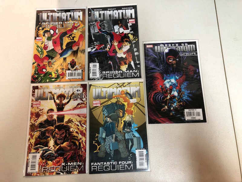 Ultimatum Lot (2008) #1-5 + Spider-Man X-Men FF (VF/NM) Complete Set Marvel