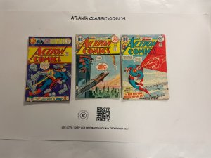 3 Action Comics Superman DC Comic Books # 433 436 449 Batman Flash 8 MT1