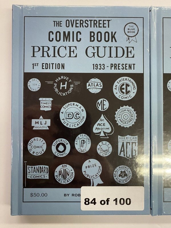 Overstreet Comic Book Price Guide #1 Facsimile SIGNED HC/SC SET 2nd Print 84/100