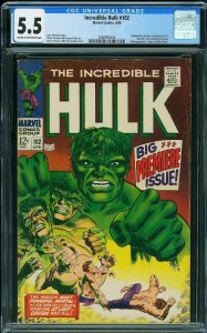 The Incredible Hulk #102 (1968) CGC 5.5  / SBD-01