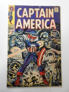 Captain America #107 (1968) VG- Condition moisture stains
