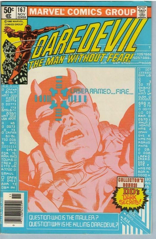 Daredevil 167 Nov 1980 FI-VF (7.0)