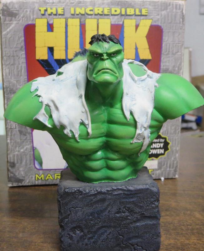 The Incredible Hulk Bowen Designs Mini-Bust! ~6in. Randy Sculpted Grimaced Face