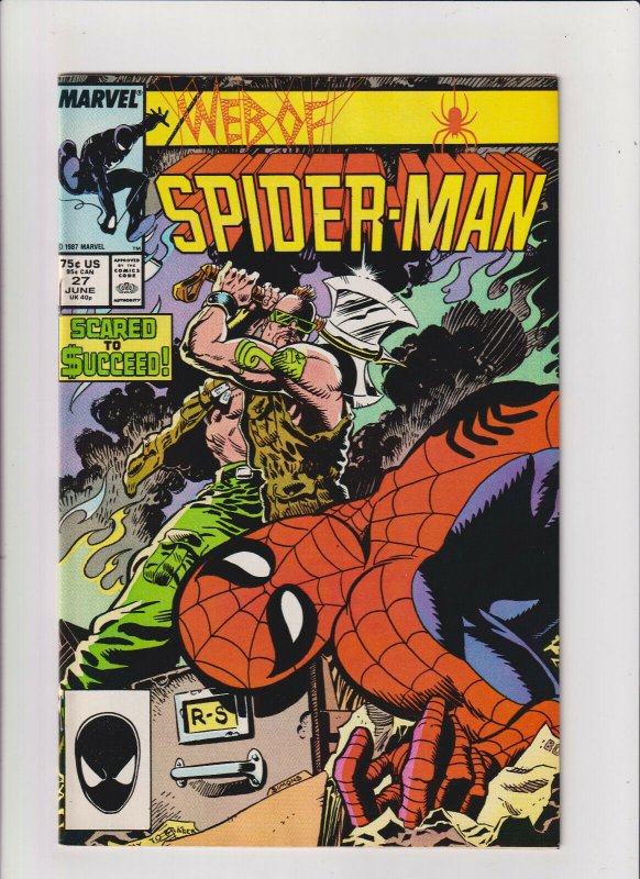 Web of Spider-man #27 VF/NM 9.0 Marvel Comics 1987 Black Suit