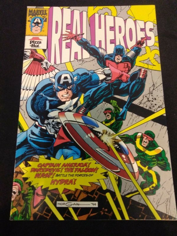 Real Heroes #3 Pizza Hut Promotional Comic 1994 Captain America + More 