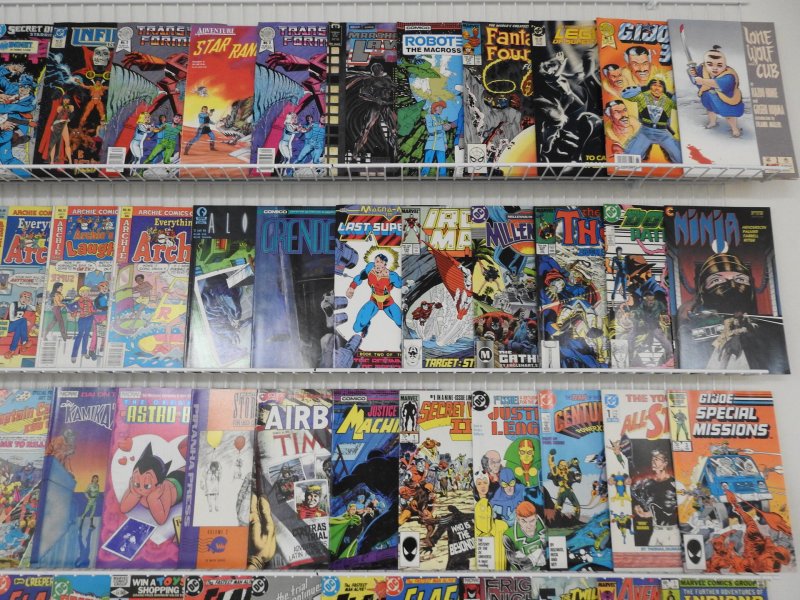 Huge Lot 200+ Comics W/Archie, Grendel, Mystery in Space+ Avg VF- Condition!