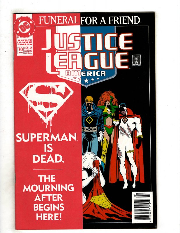 Justice League America #70 (1993) DC Comics Superman Flash OF6