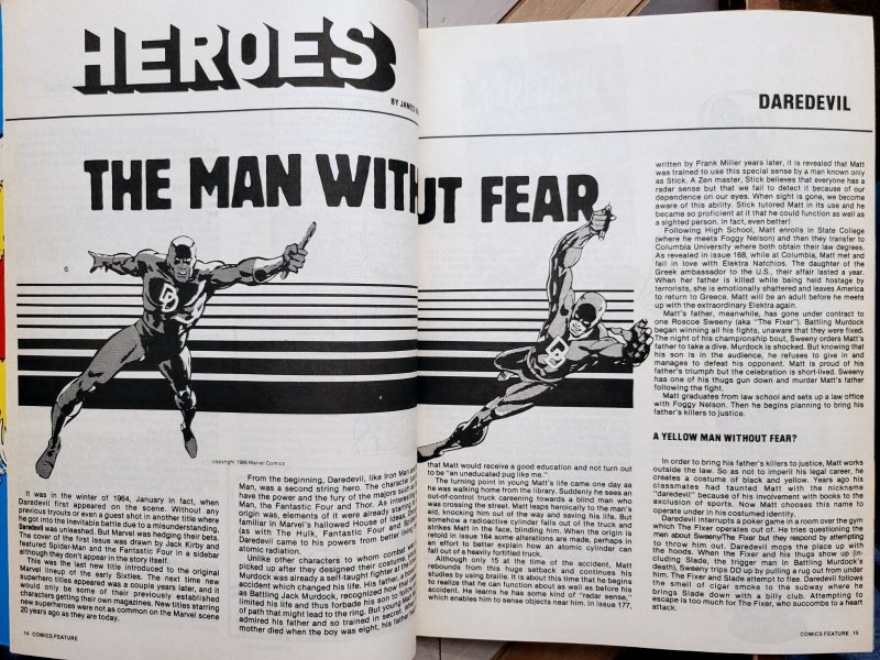 Comics Feature #46 VF- 1986 Roger Stern FANTASTIC FOUR Daredevil Goulart & More