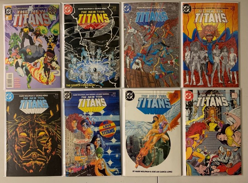 The New Teen Titans comic lot from: #0-60 + 3 ANN 43 diff (1984-89)