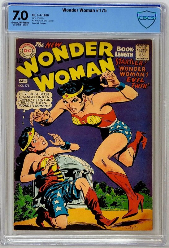 Wonder Woman #175 DC 1968 CBCS 7.0 Graded FN/VF