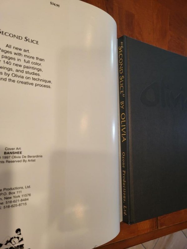 SECOND SLICE Art of OLIVIA, HC, 1st, 1997, NM, Signed Olivia De Berardinis