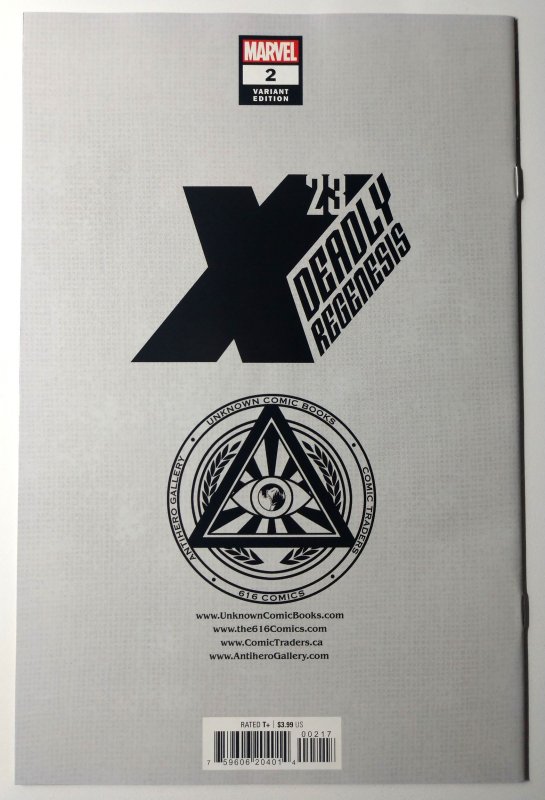 X-23: Deadly Regenesis #2 (2023) Szerdy Virgin Cover