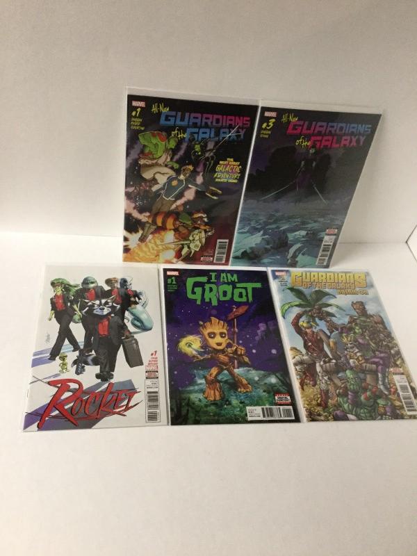 Guardians Of The Galaxy 1 3 Rocket 1 I Am Groot 1  Dream On 1 Nm Marvel A27