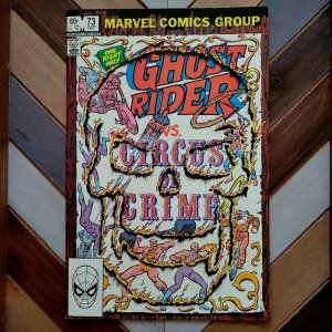 GHOST RIDER #73 VF (Marvel 1982)  CIRCUS of CRIME Tears of a Clown Roger Stern