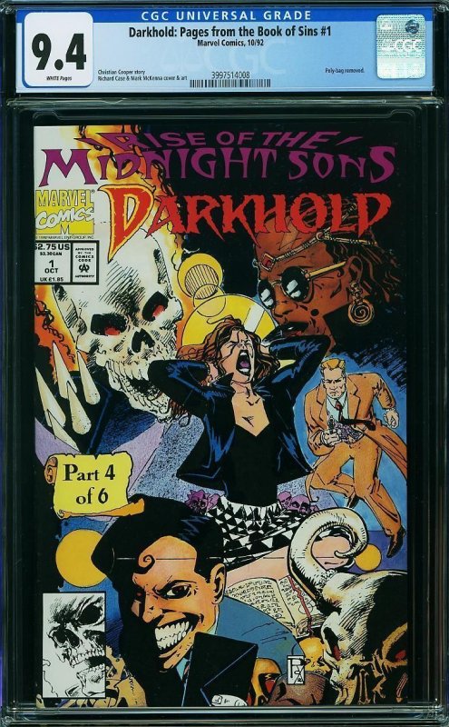 Darkhold: Pages from the Book of Sins #1 (1992) CGC 9.4 NM