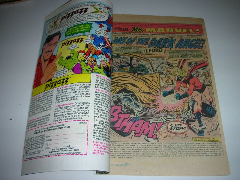 Ms. Marvel #11  (1977) Unique 35c stamp