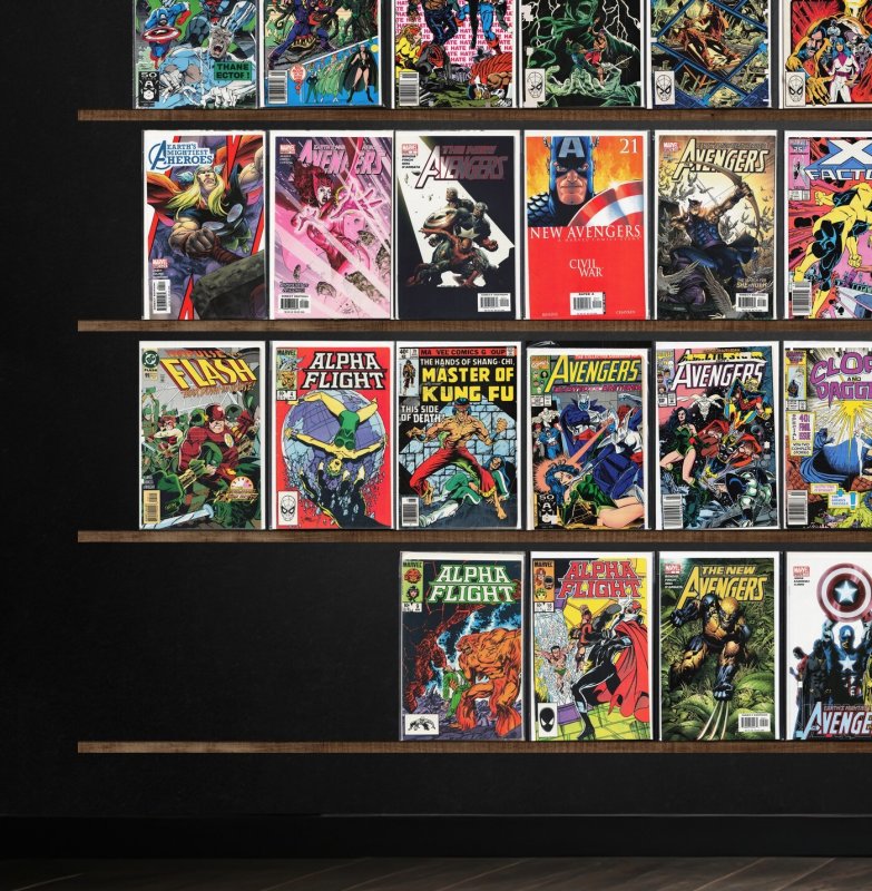 Huge Lot 150+ Comics with Alpha Flight, Power Pack, The Avengers & More!