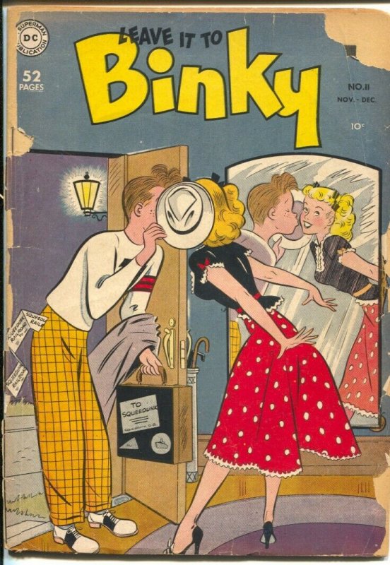 Leave It To Binky #11 1949-DC-kissing cover-teen humor-G-