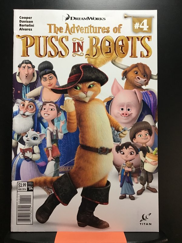 Dreamworks The Adventures Of Puss In Boots 4 2016 Comic Books Modern Age Titan Comics 