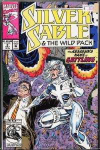 Silver Sable and the Wild Pack #2 Direct Edition (1992) Silver Sable